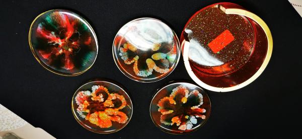 Untersetzer Set mit Halter